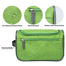 Carica l'immagine nel visualizzatore di Gallery, Beauty Case da Viaggio, Jiemei Borsa per Toilette - Uomini e Donne, Con Verde - Ilgrandebazar