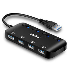Carica l'immagine nel visualizzatore di Gallery, Atolla Hub USB 3.0 4 Porte Super Sottile per Trasmissione Dati Alta... - Ilgrandebazar