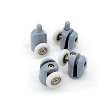 Carica l'immagine nel visualizzatore di Gallery, Ruote per porta della doccia, set di 8 guide anta doccia 23 mm, grey