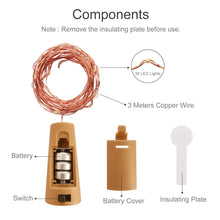 Carica l'immagine nel visualizzatore di Gallery, kolpop 3M 30 LED Luci per Bottiglia (6 pezzi), Lucine a Batteria, Filo... - Ilgrandebazar
