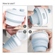 Carica l'immagine nel visualizzatore di Gallery, YOMYM Tazza da Viaggio Pieghevole, Portatile in Silicone Piegato... - Ilgrandebazar