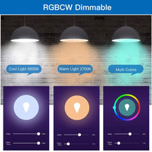 Carica l'immagine nel visualizzatore di Gallery, Lampadina Smart Alexa E27 2 Pack 10W con Bianco Caldo, Freddo, Rgb