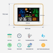 Carica l'immagine nel visualizzatore di Gallery, Stazione Meteorologica con Sensore Esterno, Temperatura Interna ed Esterna,...