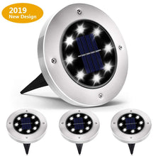Carica l'immagine nel visualizzatore di Gallery, Luci Solari Giardino 8 LED,Dingde led da Esterno,LED Luce 4 Pezzi - Ilgrandebazar