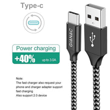 Carica l'immagine nel visualizzatore di Gallery, GIANAC Cavo USB C, 5Pezzi[0.25M 0.5M 1M 2M 3M] 3A Nylon Type-C di... - Ilgrandebazar