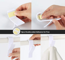 Carica l'immagine nel visualizzatore di Gallery, Appendini per Termoarredo 8pz Ganci Portasciugamani Bagno Appendere... - Ilgrandebazar