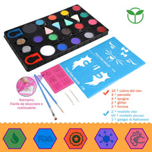 Carica l'immagine nel visualizzatore di Gallery, Lictin Colori Trucco Viso - 16 Kit Viso,60 Modelli,2 Modelli... - Ilgrandebazar