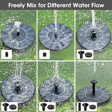 Carica l'immagine nel visualizzatore di Gallery, LIUMY Solare Fontana Pompa，1.4W Pompe Laghetto Acqua con 4 Effetti |...