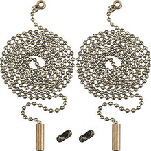 Carica l'immagine nel visualizzatore di Gallery, Shappy 2 Pezzi Bronzo Catena in Rilievo Estensione con Connectore per...