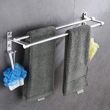 Carica l'immagine nel visualizzatore di Gallery, Hawsam Doppia Asta per Asciugamano da Bagno Senza Perforazione - 1 Pezzo - Ilgrandebazar