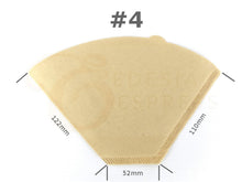 Carica l'immagine nel visualizzatore di Gallery, EDESIA ESPRESS - 100 filtri caffè americano in carta non sbiancata - forma a... - Ilgrandebazar