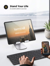 Carica l'immagine nel visualizzatore di Gallery, Lamicall Supporto Tablet, Supporto Regolabile : Universale Stand Dock per 2018 Pad PRO 10.5, PRO 9.7, PRO 12.9, Pad Mini 2 3 4, Pad Air, Air 2, Phone, Samsung Tab, Altri Tablets - Argento