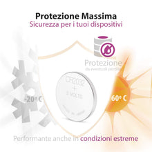 Carica l'immagine nel visualizzatore di Gallery, Pile CR2032 - Confezione da 10 Batterie a Bottone al Litio - 10 Pack