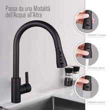 Carica l'immagine nel visualizzatore di Gallery, Rubinetto da Cucina, Dalmo - DAKF8F, Miscelatore Cucina con Doccetta...