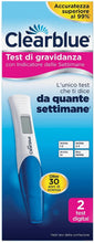 Carica l'immagine nel visualizzatore di Gallery, Clearblue Test di Gravidanza Digitale con Indicatore delle Settimane - Pacco con 2 test