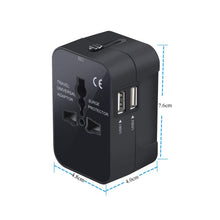 Carica l'immagine nel visualizzatore di Gallery, Adattatore da Viaggio,KOREY Presa Spina Universale con 2 USB... - Ilgrandebazar
