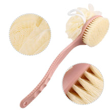 Carica l'immagine nel visualizzatore di Gallery, Spazzola per il bagno a manico lungo, 2 in 1 corpo rosa - Ilgrandebazar