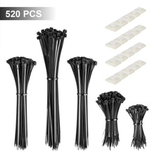 Carica l'immagine nel visualizzatore di Gallery, 500 Pezzi Fascette stringicavo autobloccanti in nylon,Fascette Plastica per... - Ilgrandebazar