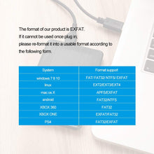 Carica l'immagine nel visualizzatore di Gallery, KESU 2,5" 320GB Ultra Slim Hard Disk Esterno Portatile USB3.2 SATA 320G, Nero - Ilgrandebazar