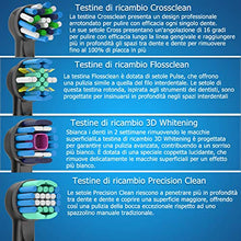 Carica l'immagine nel visualizzatore di Gallery, QLEBAO Testine Ricambio per Oral B Spazzolino Elettrico, 16 Pezzi Nero...