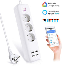 Carica l'immagine nel visualizzatore di Gallery, Ciabatta WiFi Intelligente Multipresa a 3 AC+ 4 USB Controllo Multipresa, A - Ilgrandebazar