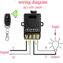 Carica l'immagine nel visualizzatore di Gallery, DONJON interruttore con 110v-240v/40a Relay/328ft/----Black