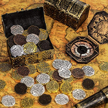 Carica l'immagine nel visualizzatore di Gallery, Hicarer 35 Pezzi in Metallo Pirate Coubles Repliche Spagnole Tesoro Pirata... - Ilgrandebazar