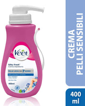 Carica l'immagine nel visualizzatore di Gallery, Veet Silk &amp; Fresh Technology Crema Depilatoria Pelli Sensibili, 400 ml