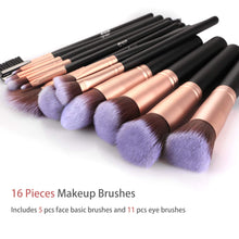 Carica l'immagine nel visualizzatore di Gallery, Pennelli Make Up BESTOPE per il Trucco Set 16 Pezzi - Oro Rosa, 16 - Ilgrandebazar