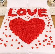 Carica l'immagine nel visualizzatore di Gallery, CHSYOO 1000 x Rose Artificiali Foglie Fiori Confetti, Decorazione Rosso