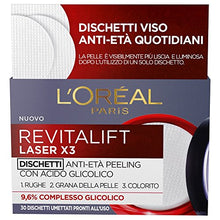 Carica l'immagine nel visualizzatore di Gallery, L'Oréal Paris Revitalift Laser X3 Dischetti Viso Anti-Età Antirughe Peeling... - Ilgrandebazar