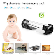 Carica l'immagine nel visualizzatore di Gallery, Awroutdoor 2 Pezzi 2 Pièces Due clip per mouse riutilizzabili, 2PCS* nero - Ilgrandebazar