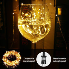 Carica l'immagine nel visualizzatore di Gallery, LE Luci Catena Filo in Rame 20m 200 LED Bianco Caldo 3000K, 20m, - Ilgrandebazar