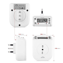 Carica l'immagine nel visualizzatore di Gallery, SIMBR Presa Timer, Programmatore Timer Digitale Professionale Bianco-1