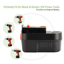 Carica l'immagine nel visualizzatore di Gallery, Joiry 12V 3.5Ah NiMH Sostituire Batteria per Black &amp; Decker A12 HPB12 A12E... - Ilgrandebazar