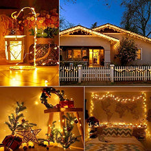 Carica l'immagine nel visualizzatore di Gallery, Catena Luminosa Solare,Cshare 100 LED 2 Pacchi 8 Modi Luci Bianco Caldo