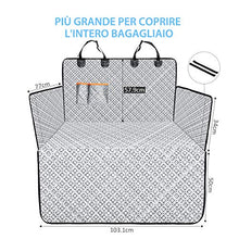 Carica l'immagine nel visualizzatore di Gallery, OMORC Protezione Bagagliaio Auto, 100% Impermeabile e Antiscivolo Telo Bianco - Ilgrandebazar