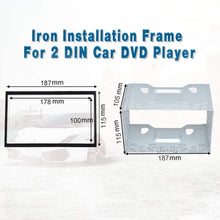 Carica l'immagine nel visualizzatore di Gallery, LSLYA Universale Doppio DIN Mount Kit di Montaggio in Metallo per 2 Dash... - Ilgrandebazar