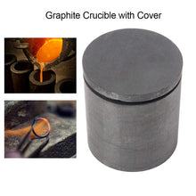 Carica l'immagine nel visualizzatore di Gallery, 40 * 40mm alta purezza grafite fusione colata crogiolo con coperchio... - Ilgrandebazar