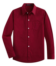 Carica l'immagine nel visualizzatore di Gallery, Spring&amp;Gege Camicia da ragazzo a maniche lunghe, uniforme formale, in twill... - Ilgrandebazar