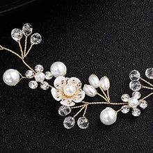 Carica l'immagine nel visualizzatore di Gallery, INTVN Copricapo da sposa Fiori Perle Strass Fascia per Capelli Accessori per... - Ilgrandebazar