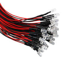 Carica l'immagine nel visualizzatore di Gallery, RUNCCI 50Pcs Diodo ad emissione luminosa LED, 12v Pre wired,5 colori