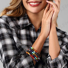 Carica l'immagine nel visualizzatore di Gallery, J.Fée Bracciale Perline Chakra Elastico in Pietra 5pack - Ilgrandebazar