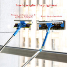 Carica l'immagine nel visualizzatore di Gallery, IKU Kit Lavavetri Telescopico 3-in-1 (145cm) con Testa Tergivetri 145 CM, Blu - Ilgrandebazar