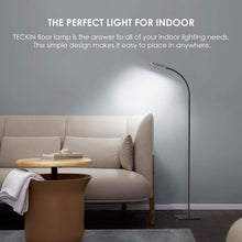 Carica l'immagine nel visualizzatore di Gallery, Lampada da Pavimento a Stelo in LED, Paralume Classico Semplice Black - Ilgrandebazar