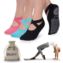 Carica l'immagine nel visualizzatore di Gallery, Ozaiic Calze Antiscivolo - Calzini Pilates da Donna, Ideali per Yoga - Ilgrandebazar