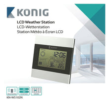 Carica l'immagine nel visualizzatore di Gallery, Konig Knws102N LCD Stazione Meteo Silver - Ilgrandebazar