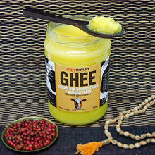 Carica l'immagine nel visualizzatore di Gallery, Ghee biologico 500g - burro chiarificato secondo l’antica ricetta Ayurvedica...