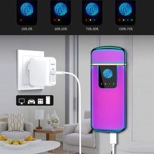 Carica l'immagine nel visualizzatore di Gallery, ASANMU Accendino Elettrico, USB Ricaricabile Antivento Colore - Ilgrandebazar