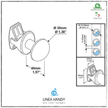Carica l'immagine nel visualizzatore di Gallery, Coppia handy grip - portasciugamani - non buchi più le piastrelle e Bianco - Ilgrandebazar